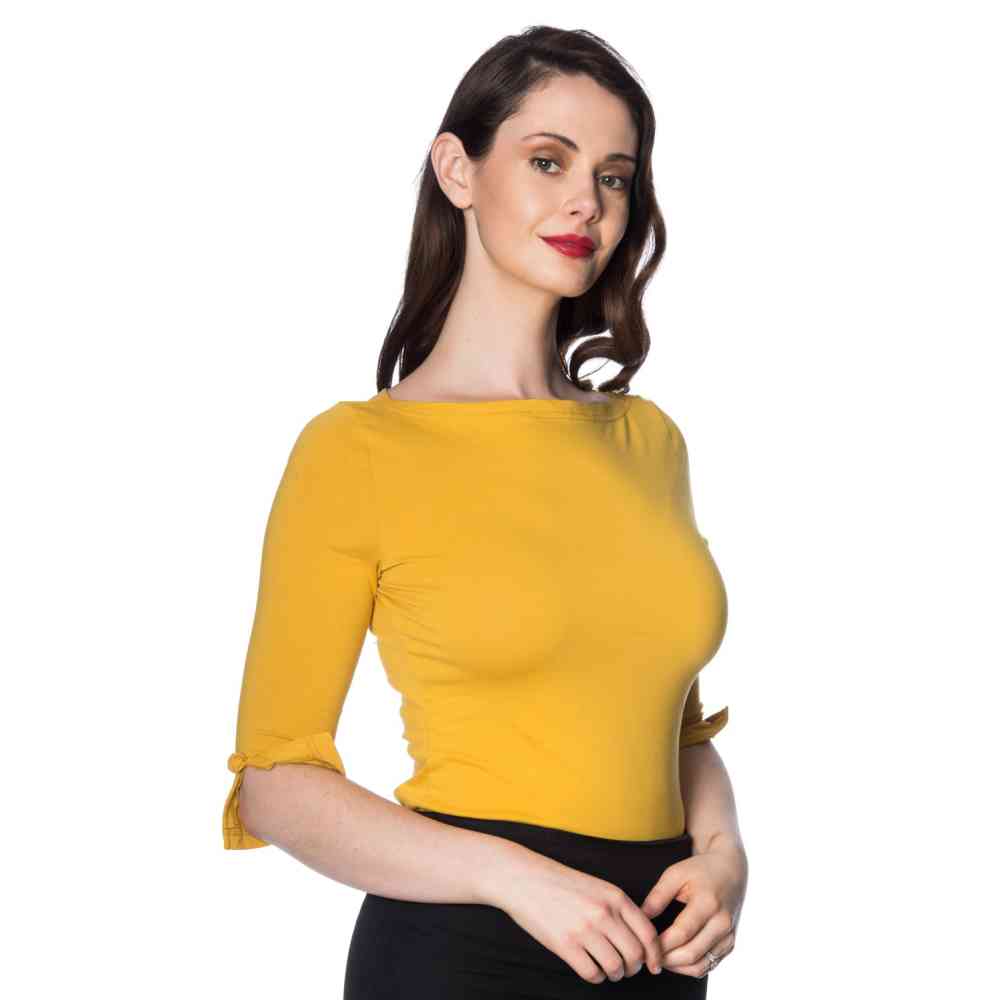 Dancing Days - OONAGH BASIC Longsleeve top - Geel